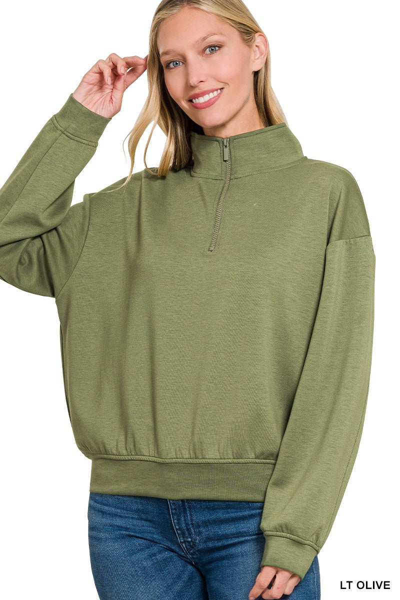 Scuba Half Zip Pullover- 7 Colors!