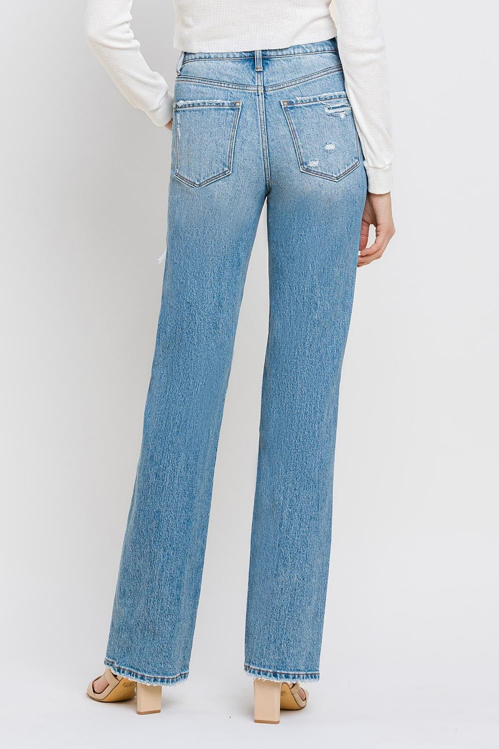 Flying Monkey Super High Rise Distressed Jeans