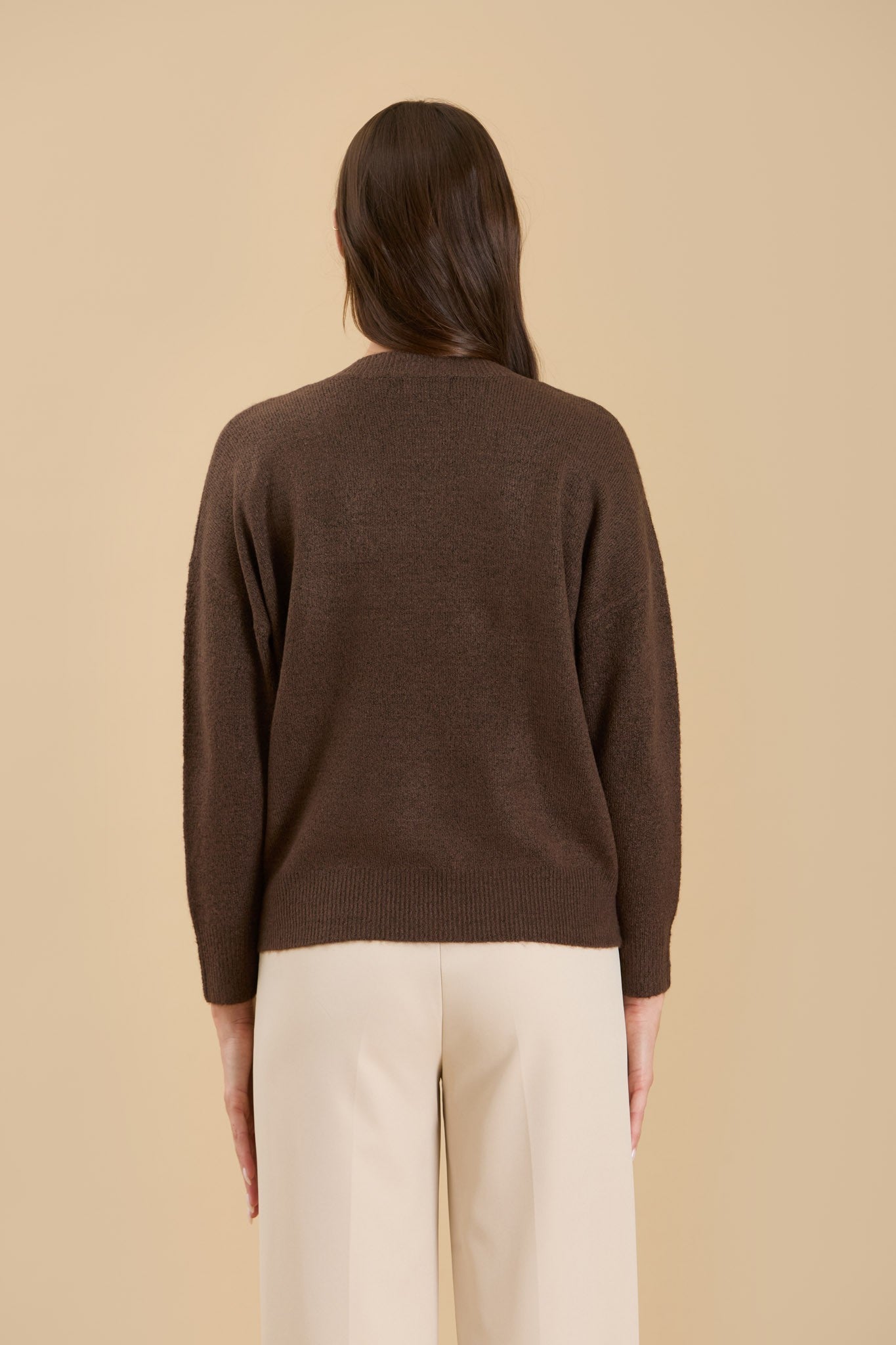 Lisa V-Neck Drop Shoulder Sweater