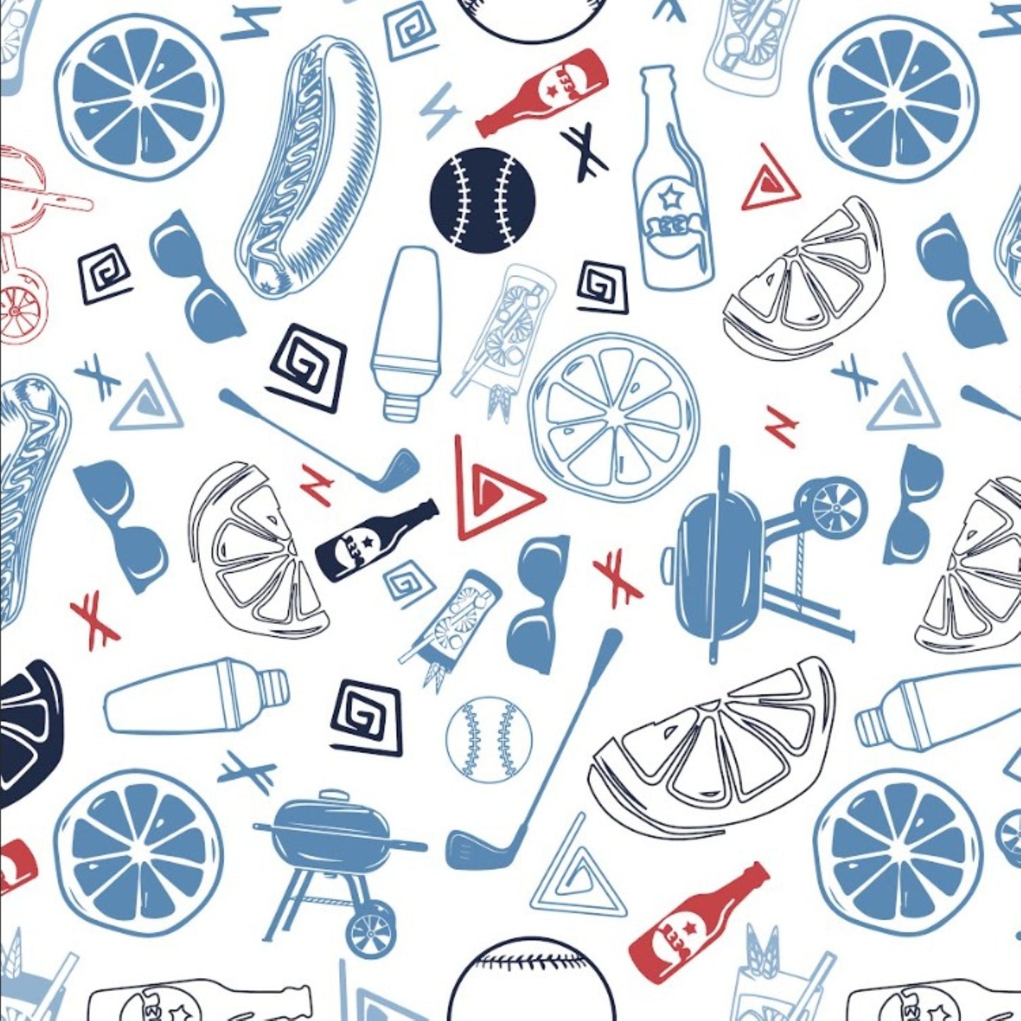 Chester Americana BBQ Print Shirt
