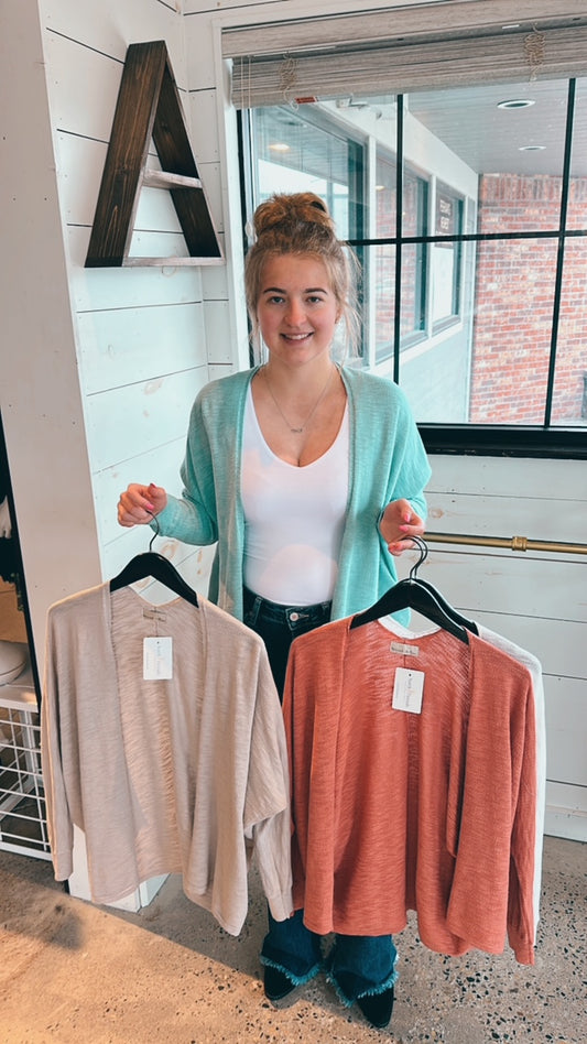 Everything Changes Dolman Cardigan- 4 Colors!