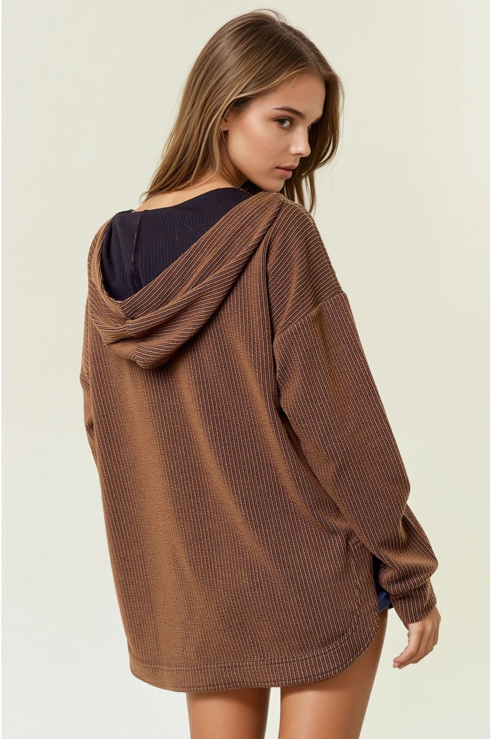 Stay With Me Striped Hooded Sweatshirt-2 Colors!