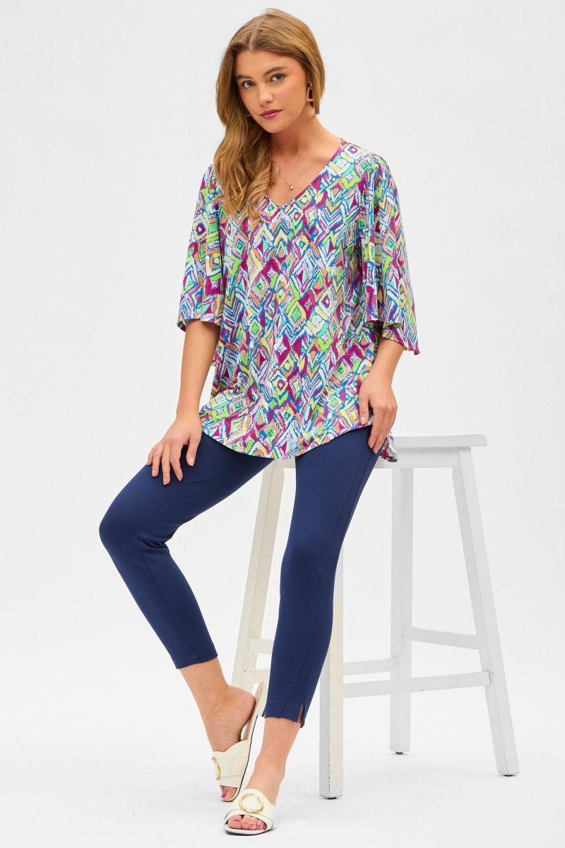 Dear Scarlett:Cali 3/4 Sleeve Blouse Top
