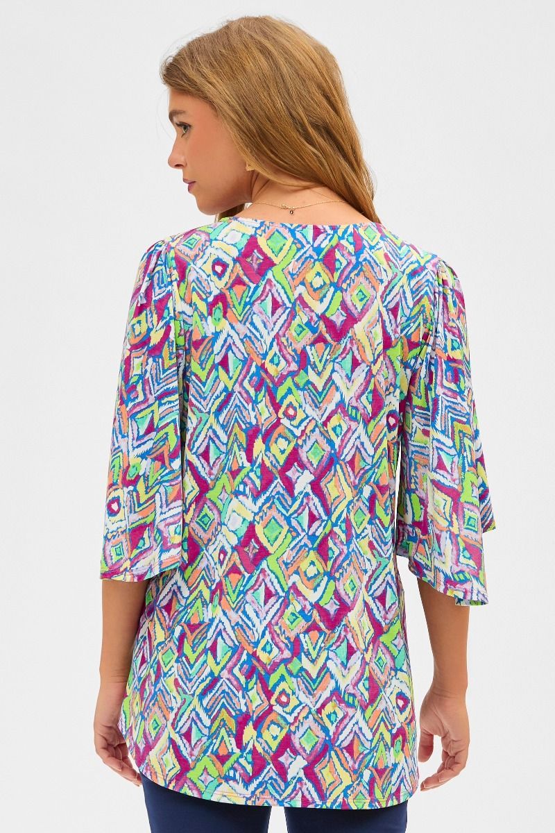 Dear Scarlett:Cali 3/4 Sleeve Blouse Top