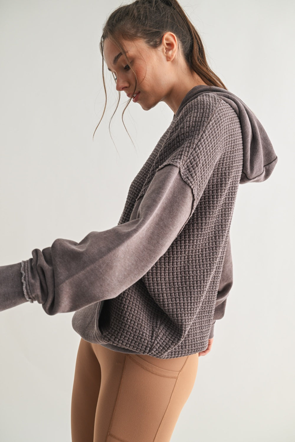 Duality Waffle Knit Hoodie