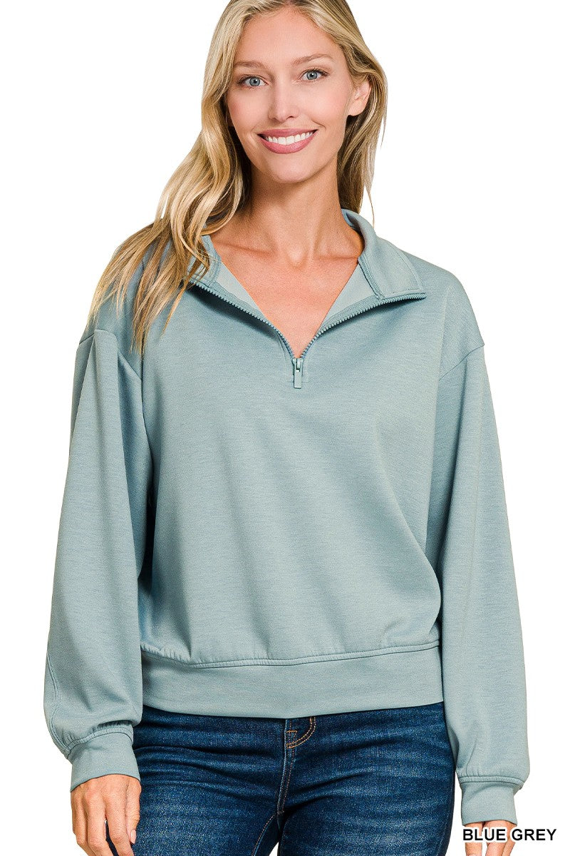 Scuba Half Zip Pullover- 7 Colors!