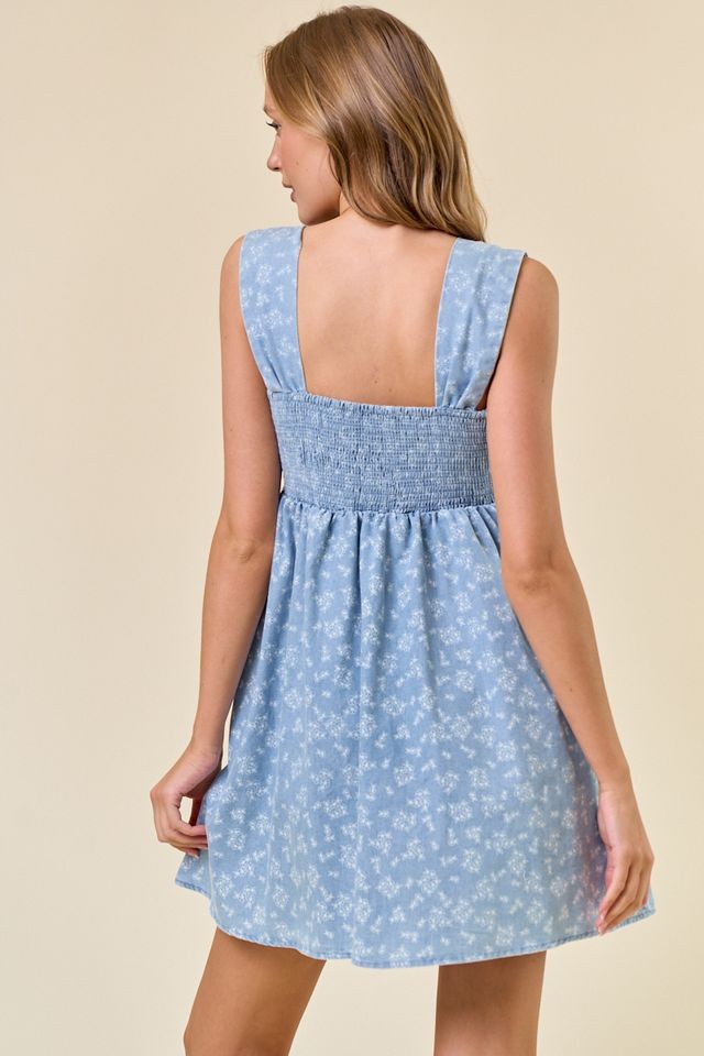 Ivy Dream Floral Denim Dress