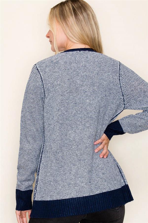Soft Pinstriped Cardigan-2 Colors!