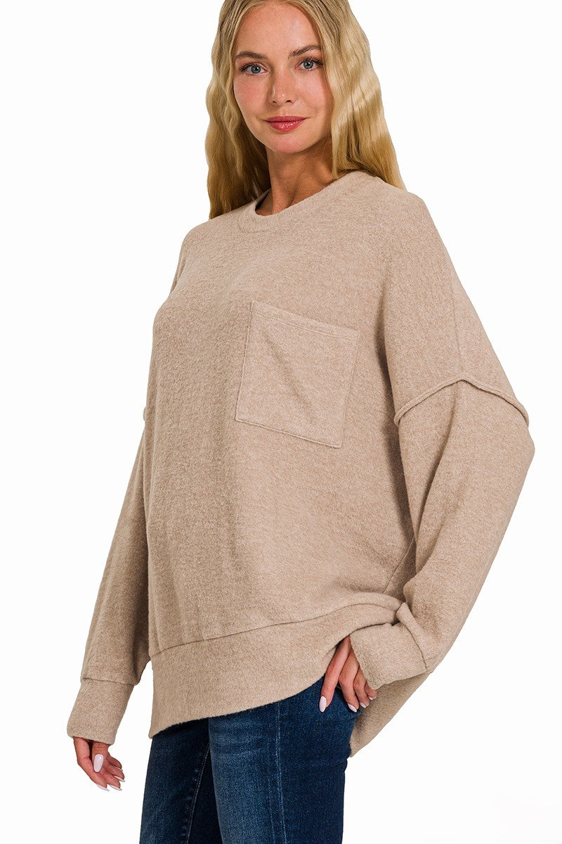 Jump In Oversized Drop Shoulder Sweater- 4 Colors!