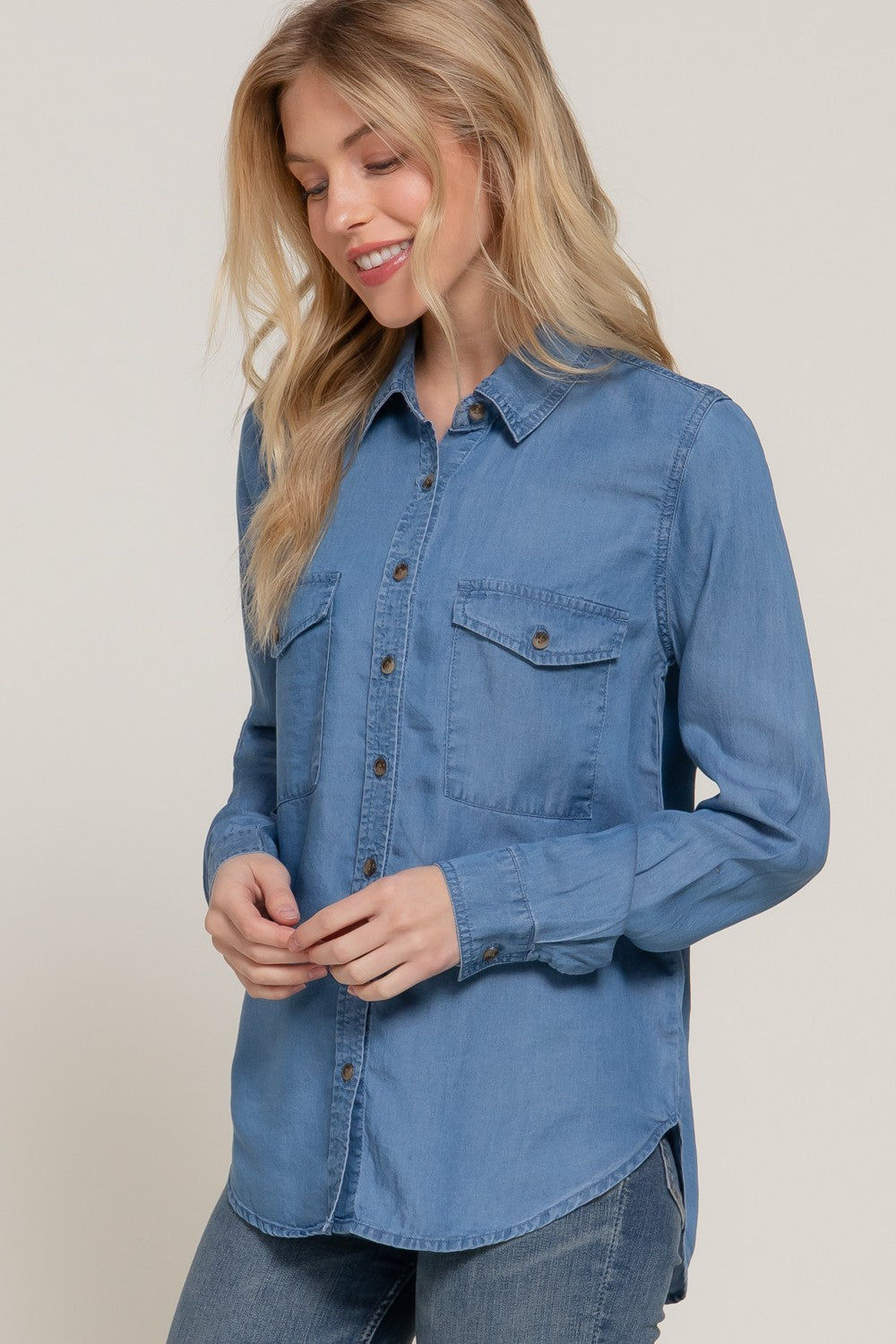 Winning Big Denim Tencel Shirt
