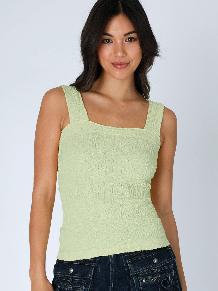 Dreamer Charm Lace Textured Tank- 5 Colors!