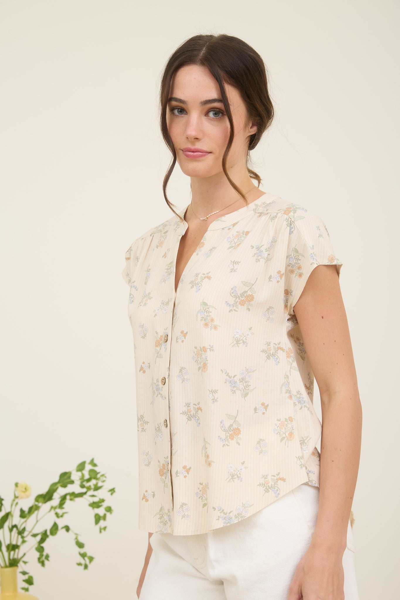 Sweet Tease Floral Short Sleeve Top
