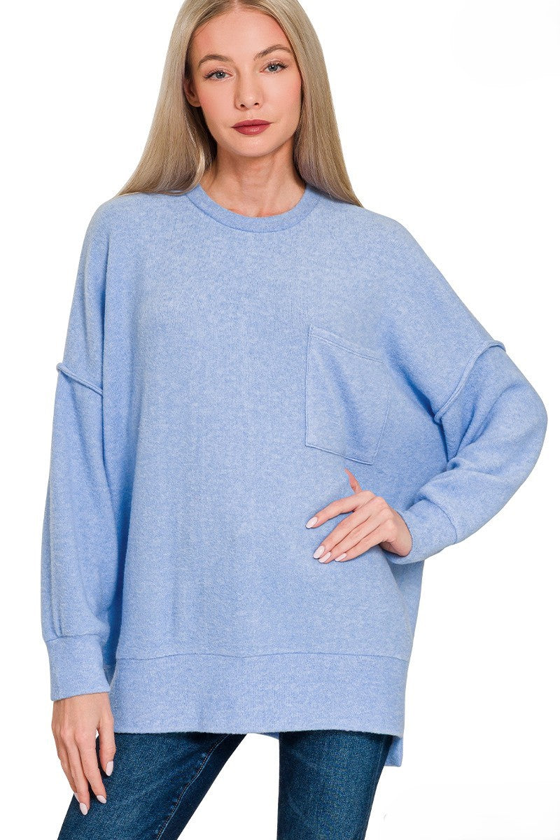 Jump In Oversized Drop Shoulder Sweater- 4 Colors!