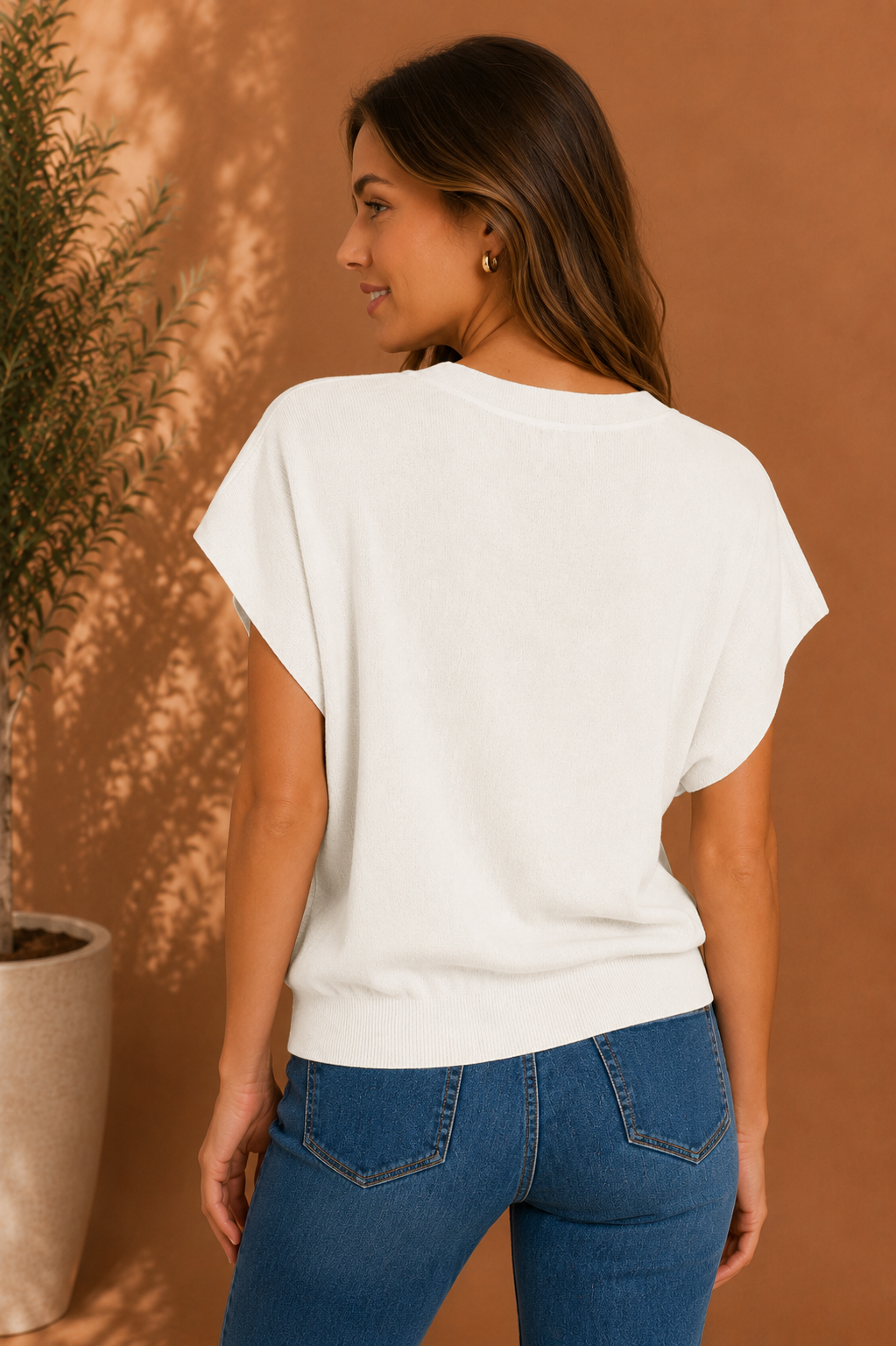 Dolman Sleeve Lightweight Sweater