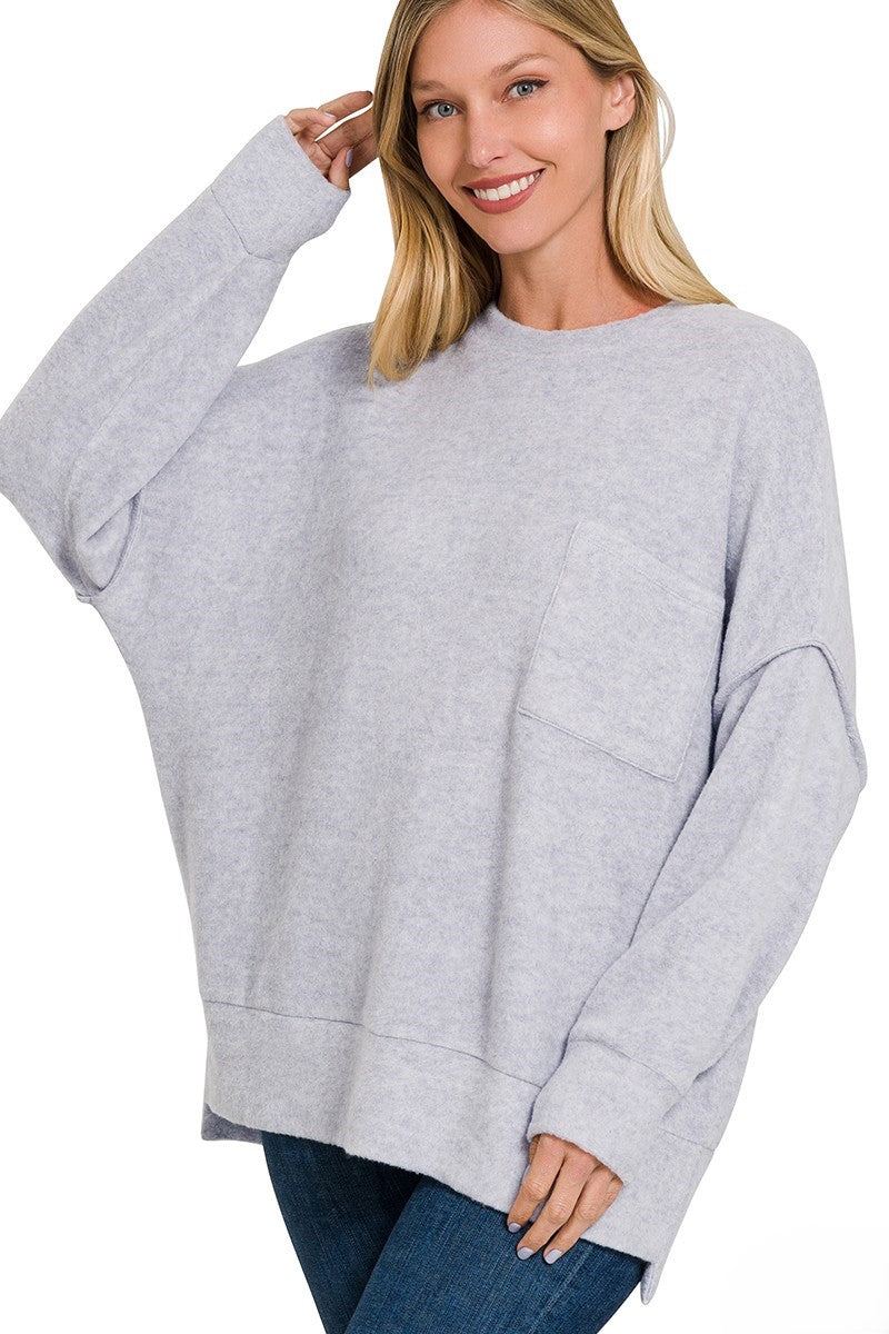 Jump In Oversized Drop Shoulder Sweater- 4 Colors!