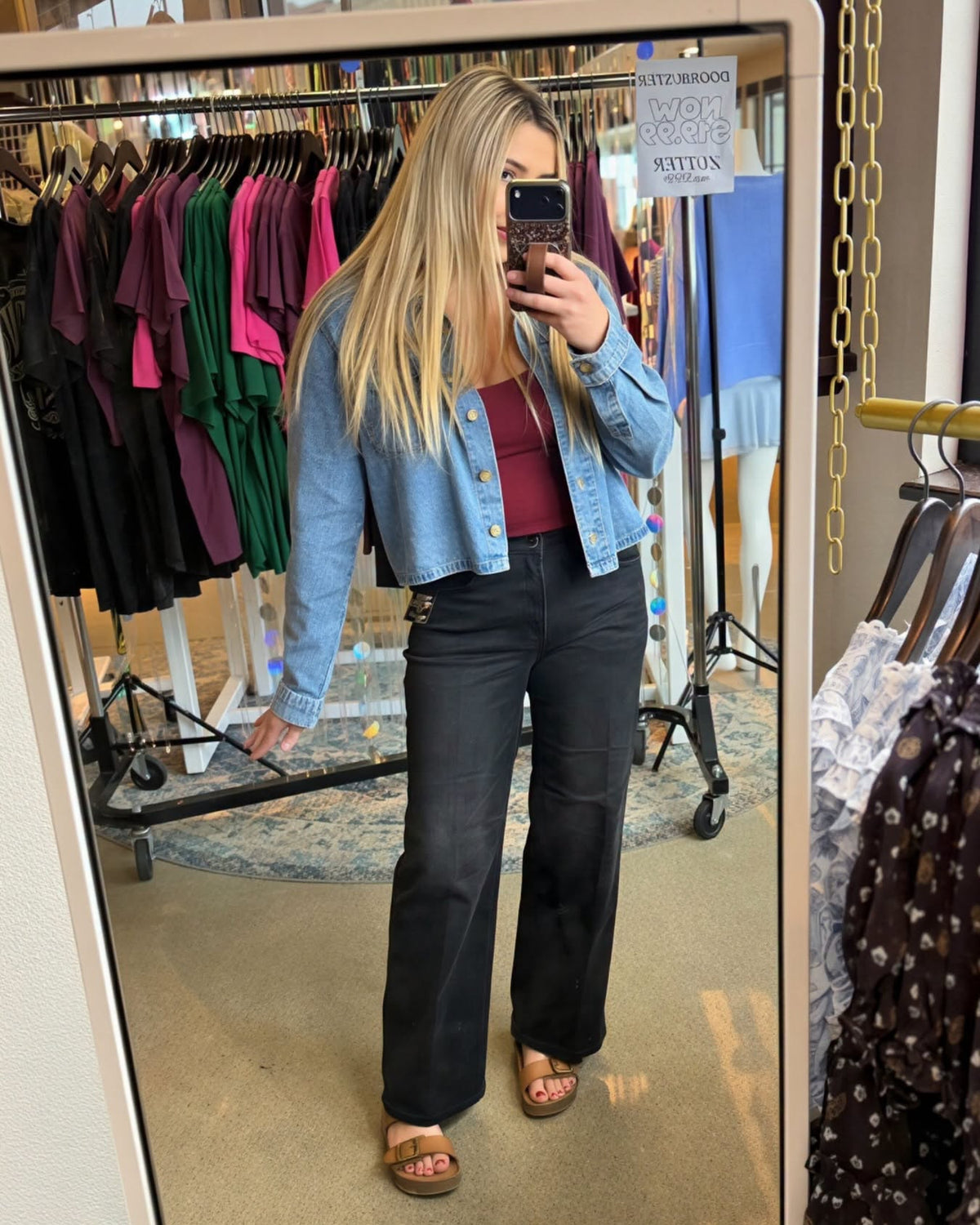 Risen Tummy Control Ankle Straight Jeans