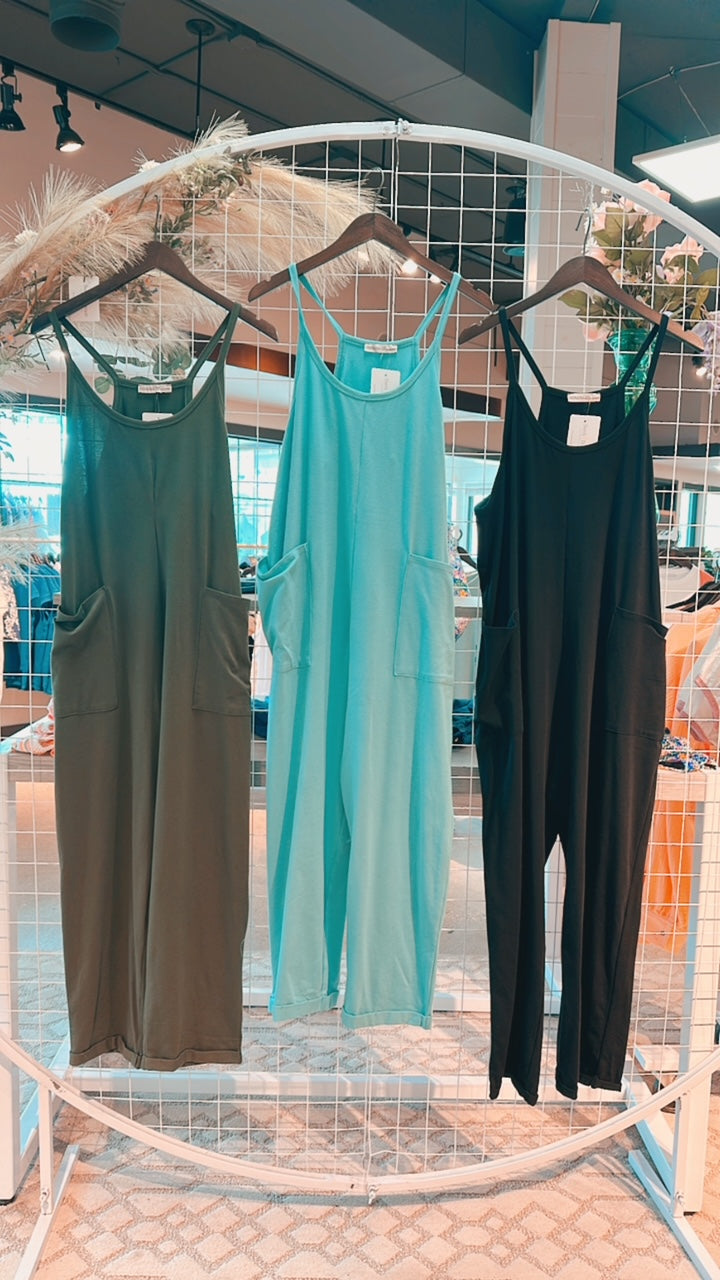 Essential Love Spaghetti Strap Jumpsuit
