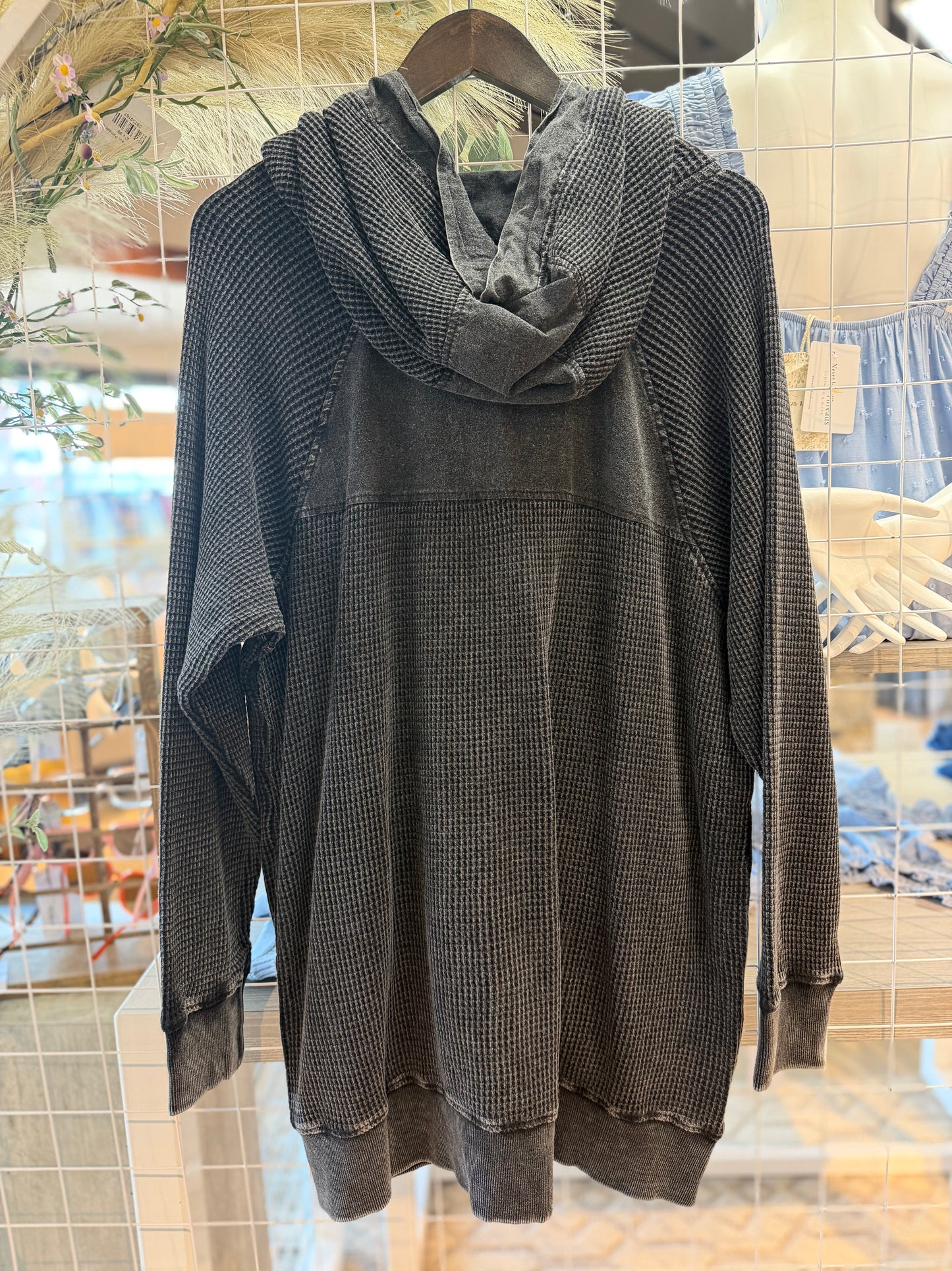 DOORBUSTER: Waffle Knit Zip Up