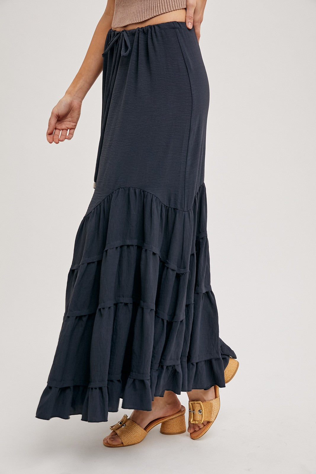 Gypsy Free Ruffled Maxi Skirt