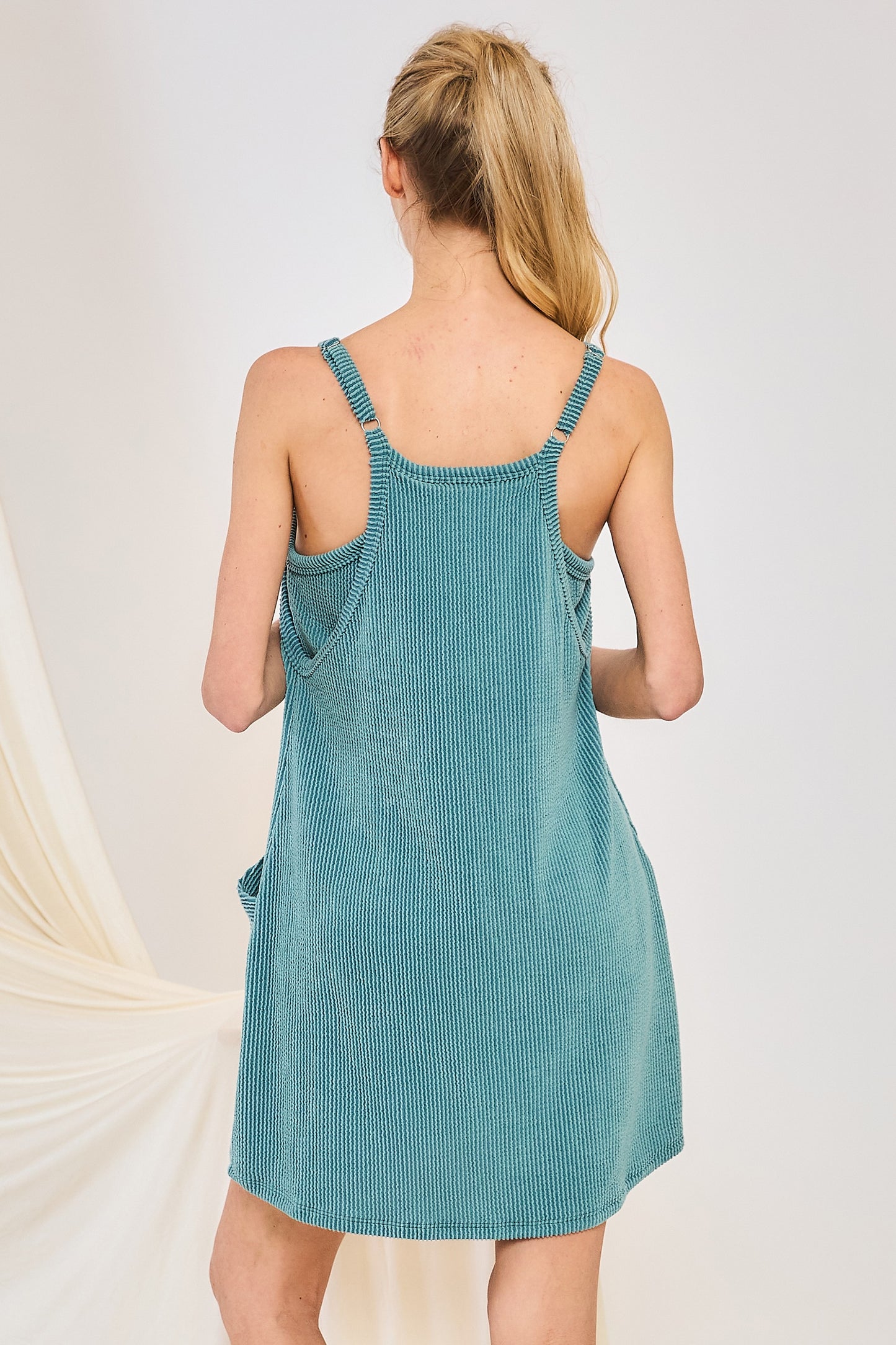Shoreline Stride Ribbed Romper Dress- 2 Colors!