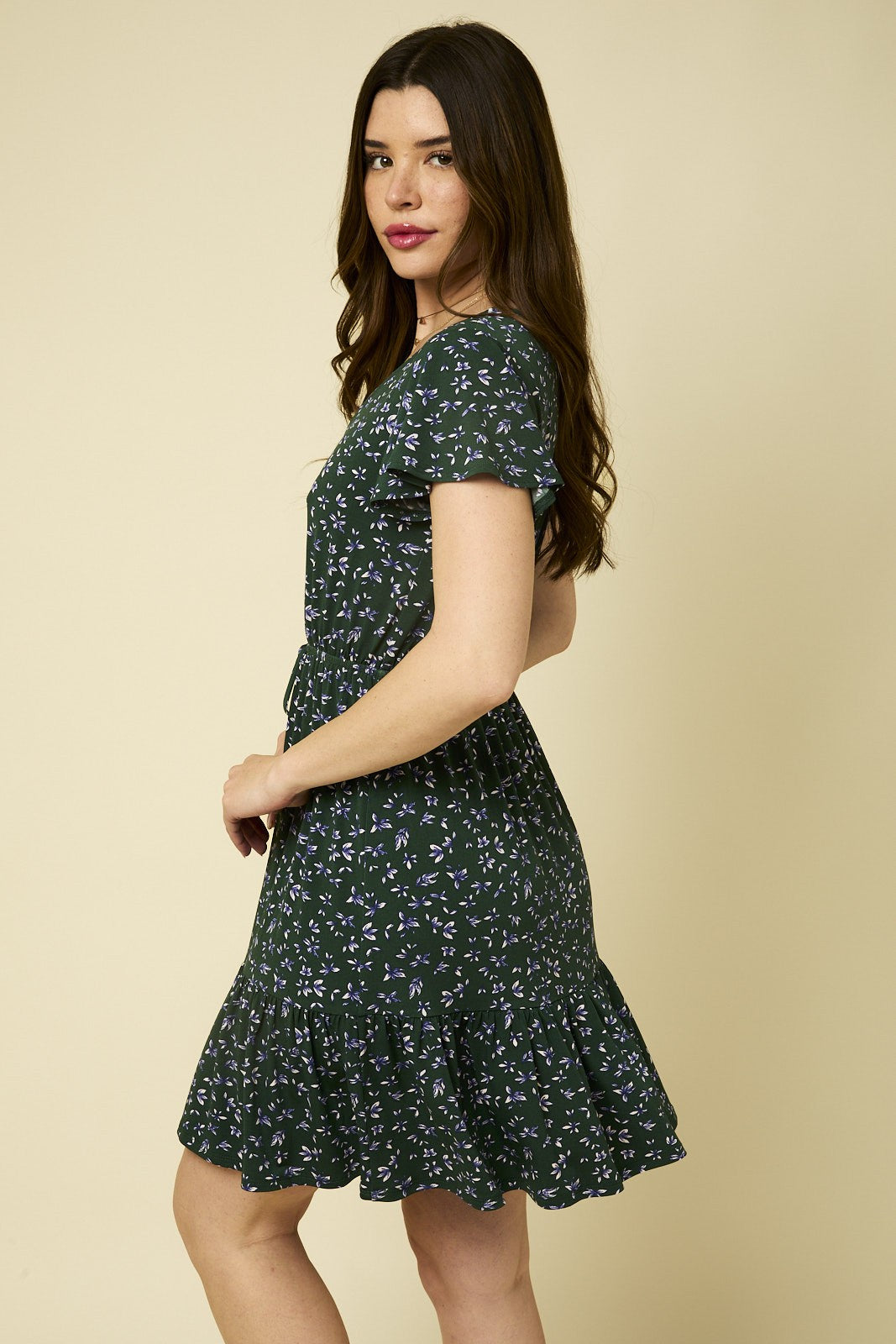 Perfect Lady Floral Ditsy Mini Dress