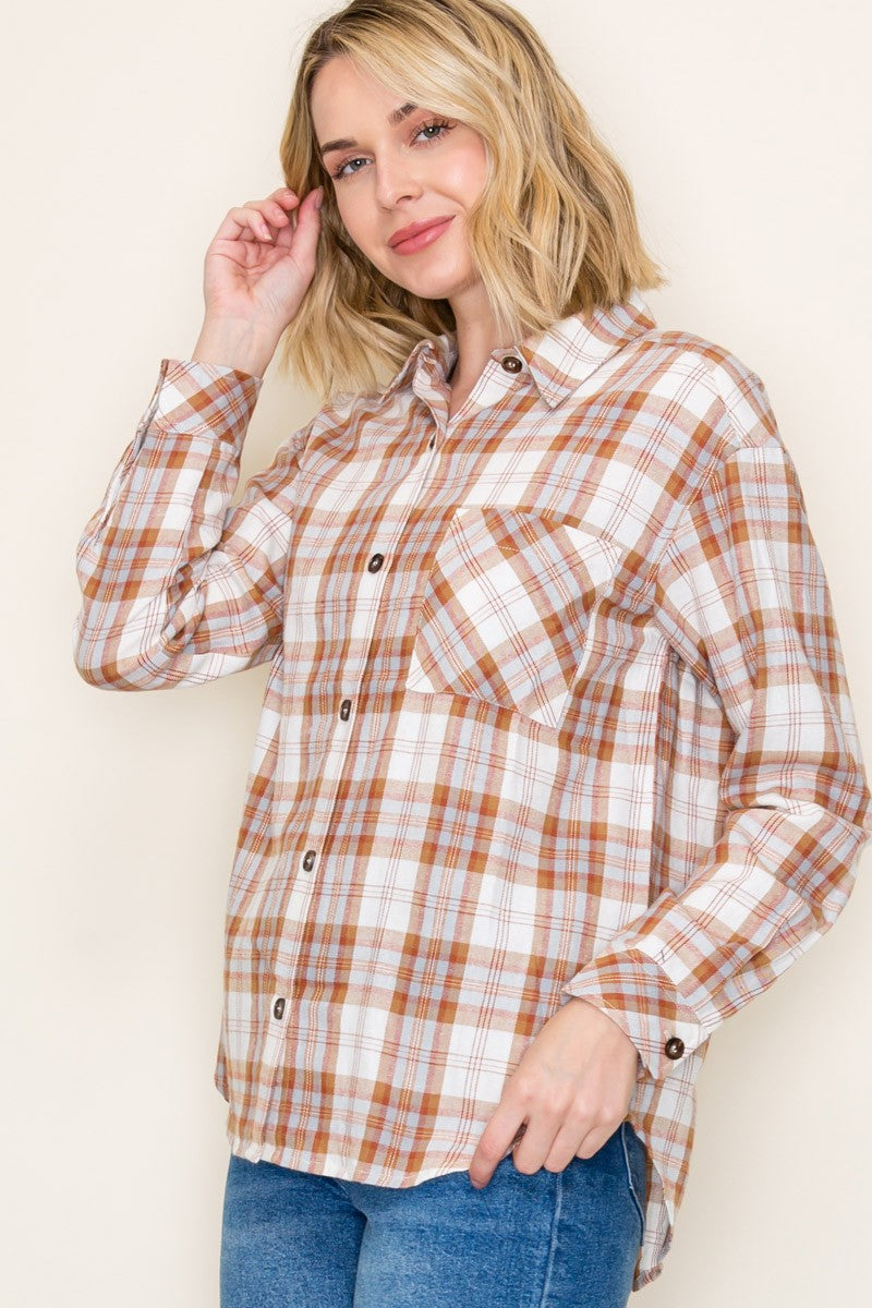 Julissa Plaid Button Up