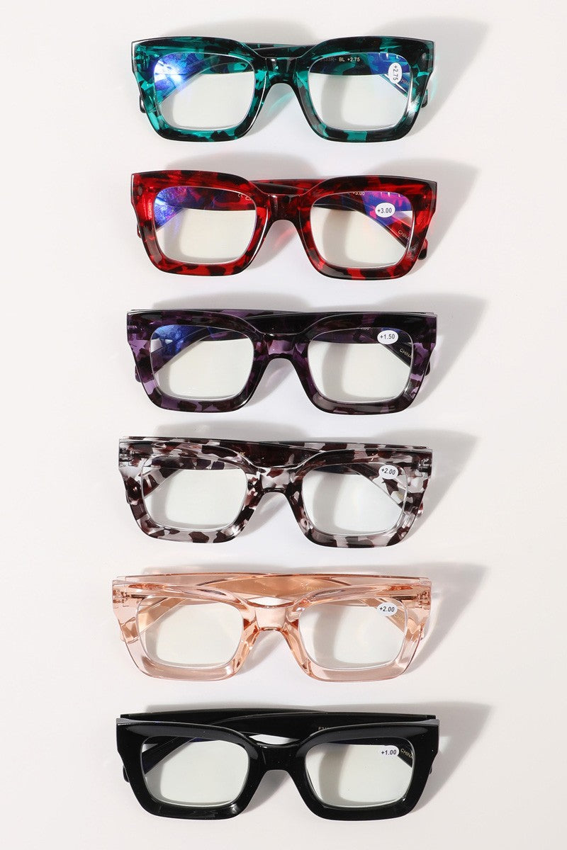 Chunky Frame Blue Light Glasses- ASSORTED!