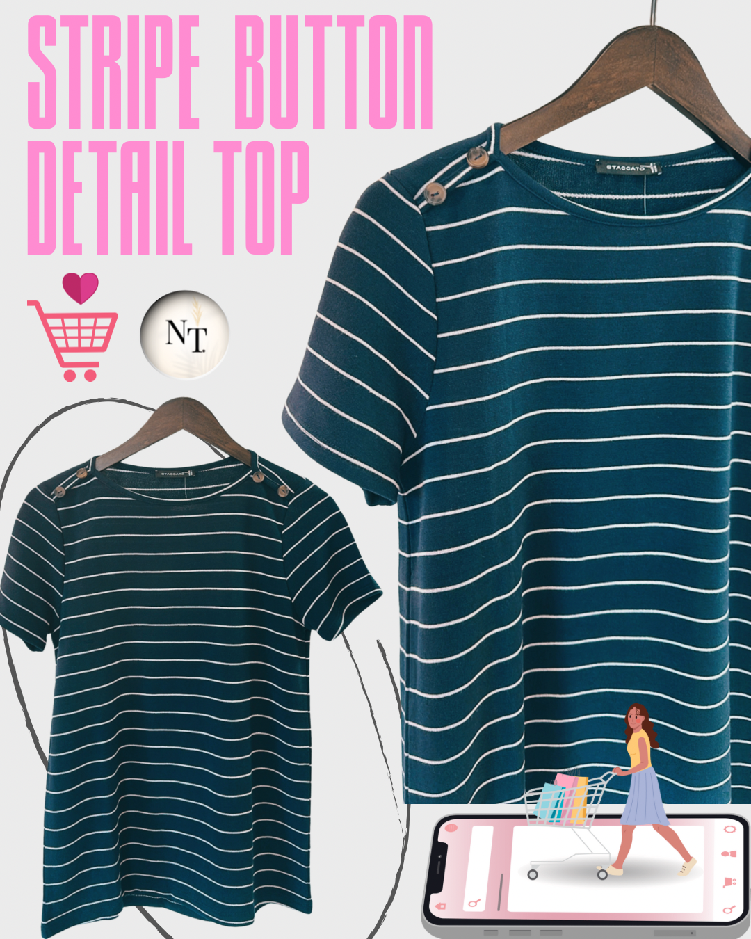 Sigrid Striped Terry Top