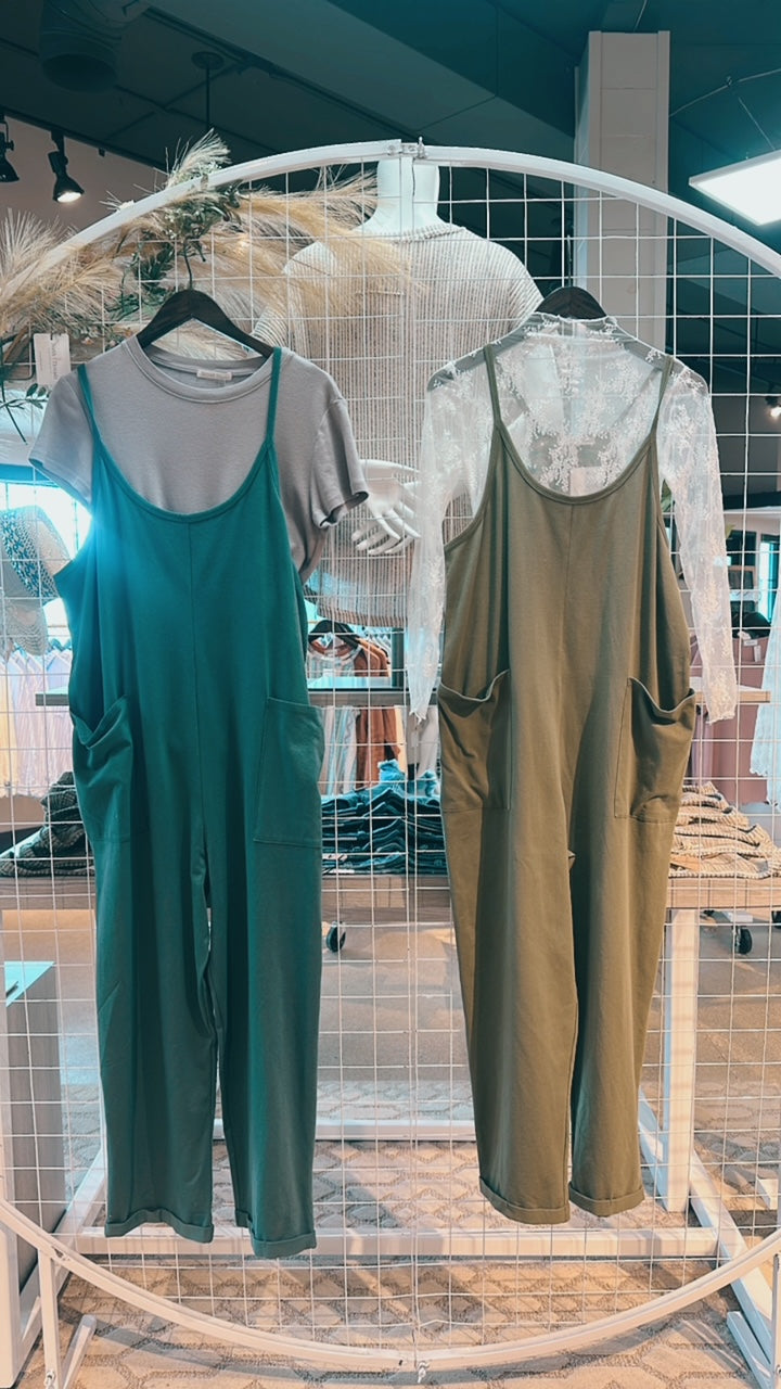 Essential Love Spaghetti Strap Jumpsuit