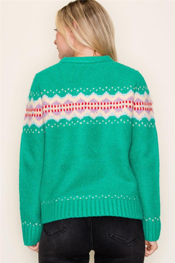 Holiday Cheer Half Zip Sweater Pullover