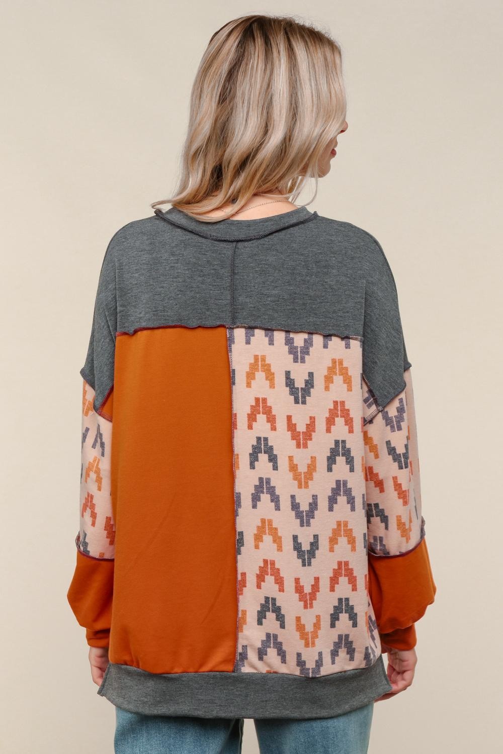 Nevada Sunset Reverse Stitch Pullover