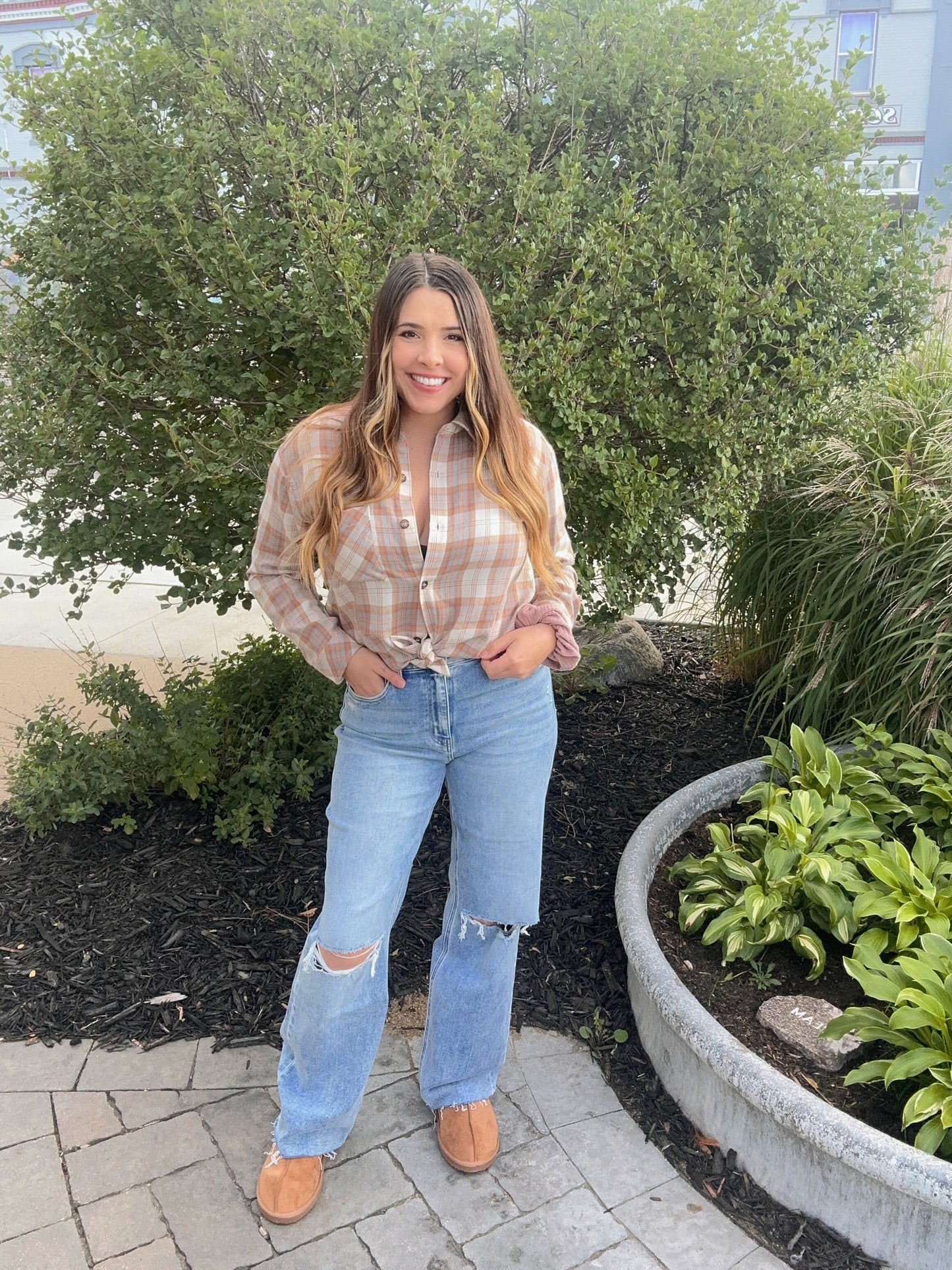 Julissa Plaid Button Up