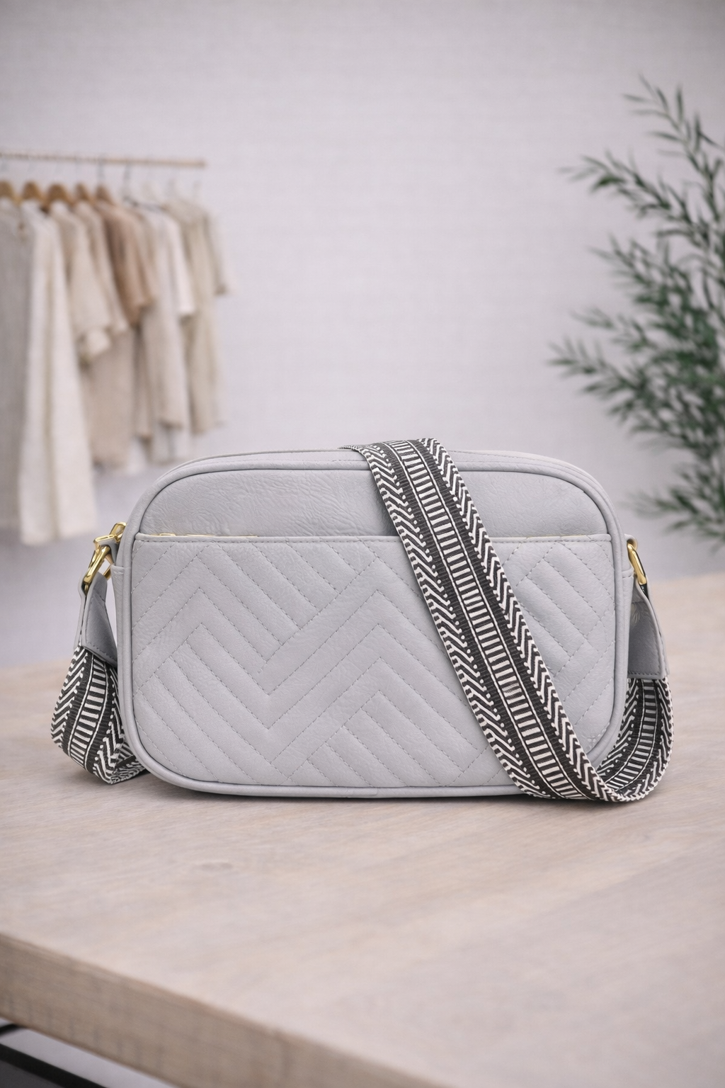 Quilted Chevron Crossbody