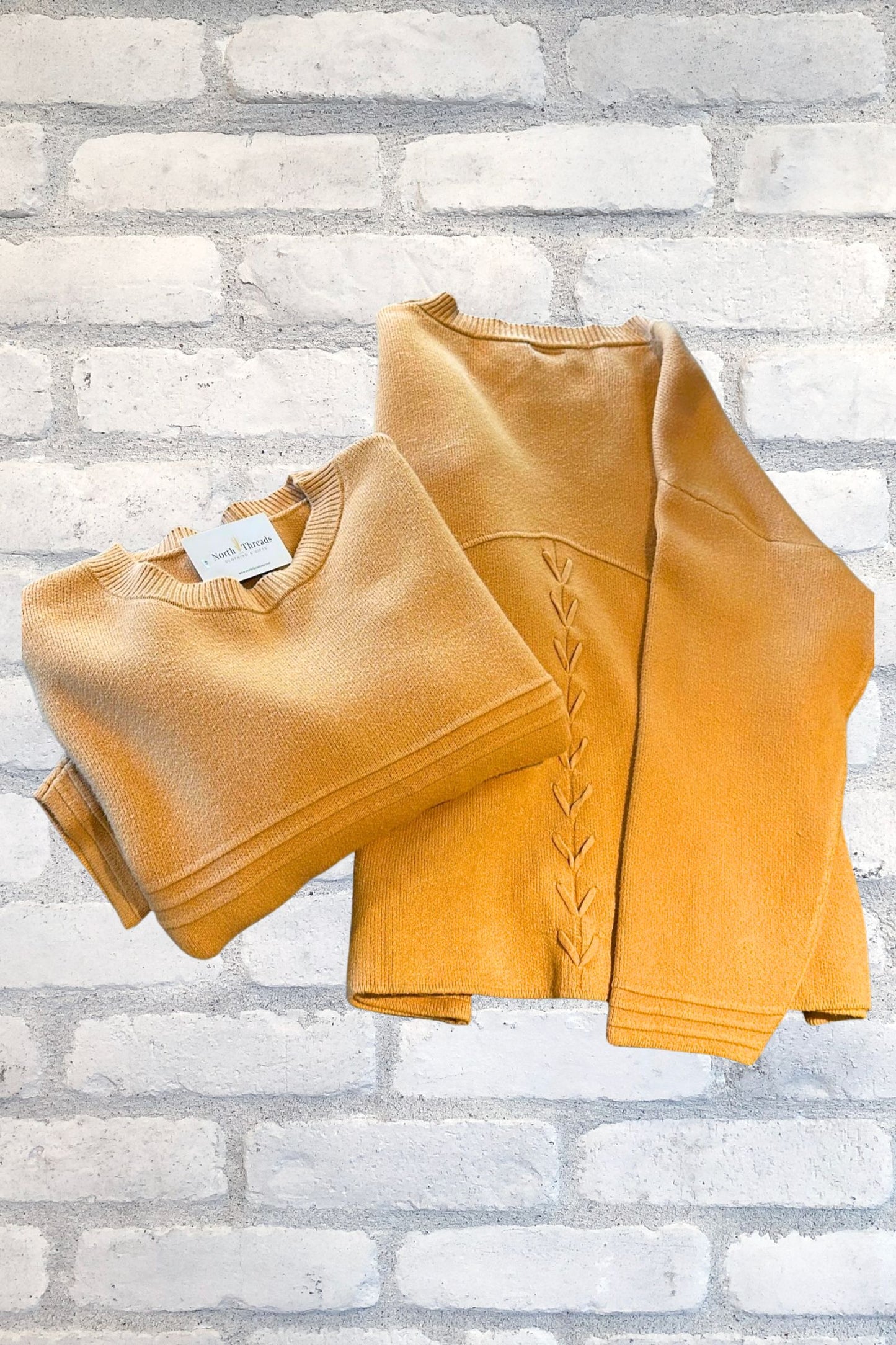 Delphina Lattice Back Sweater