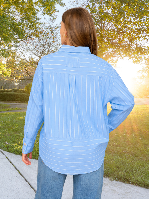 Classic Striped Button-Down Shirt