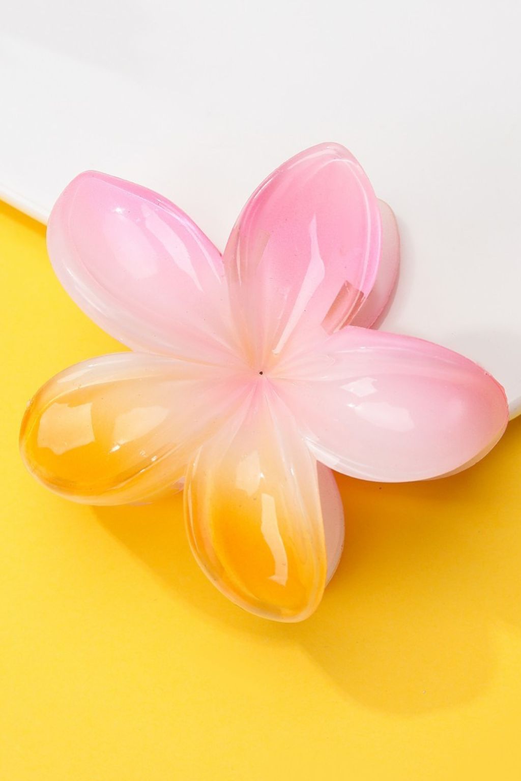 Plumeria Flower Hair Claw Clip