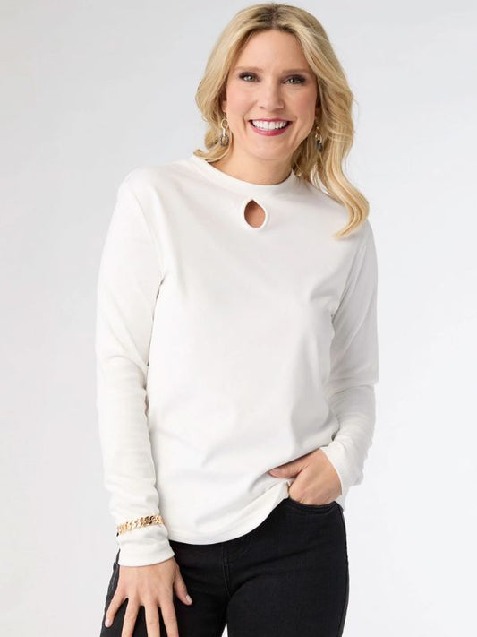 Alexis Super Soft Keyhole Neck Top