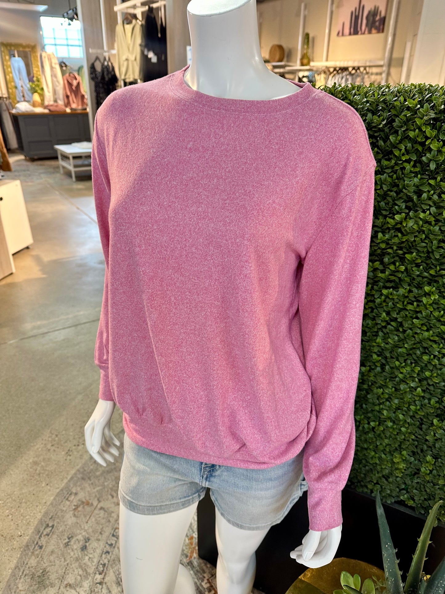 Moneisha Melange Soft Pullover