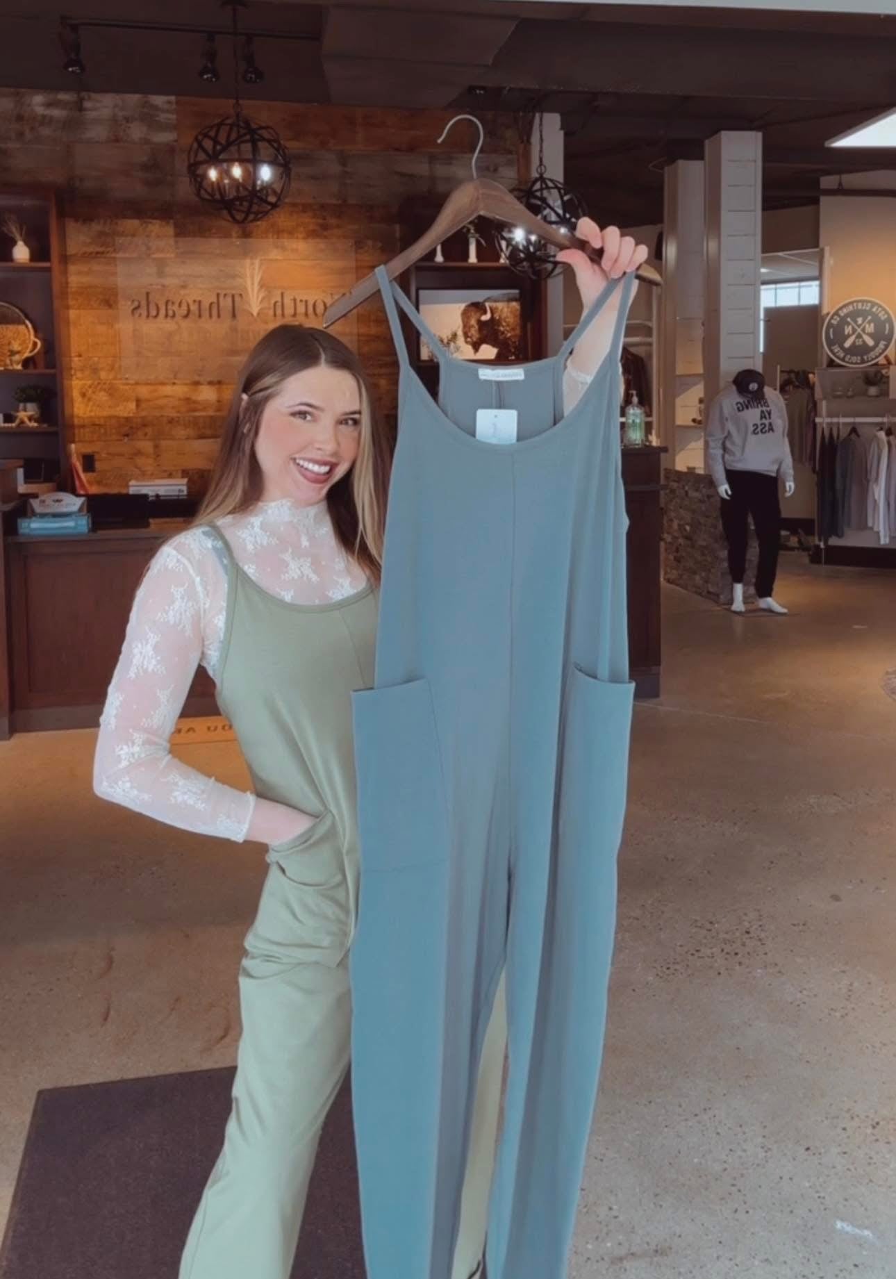 Essential Love Spaghetti Strap Jumpsuit