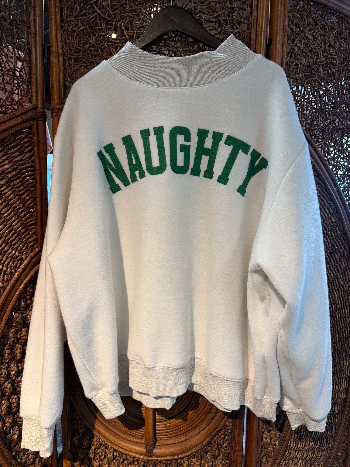 Grinchy & Naughty Reversible Mockneck