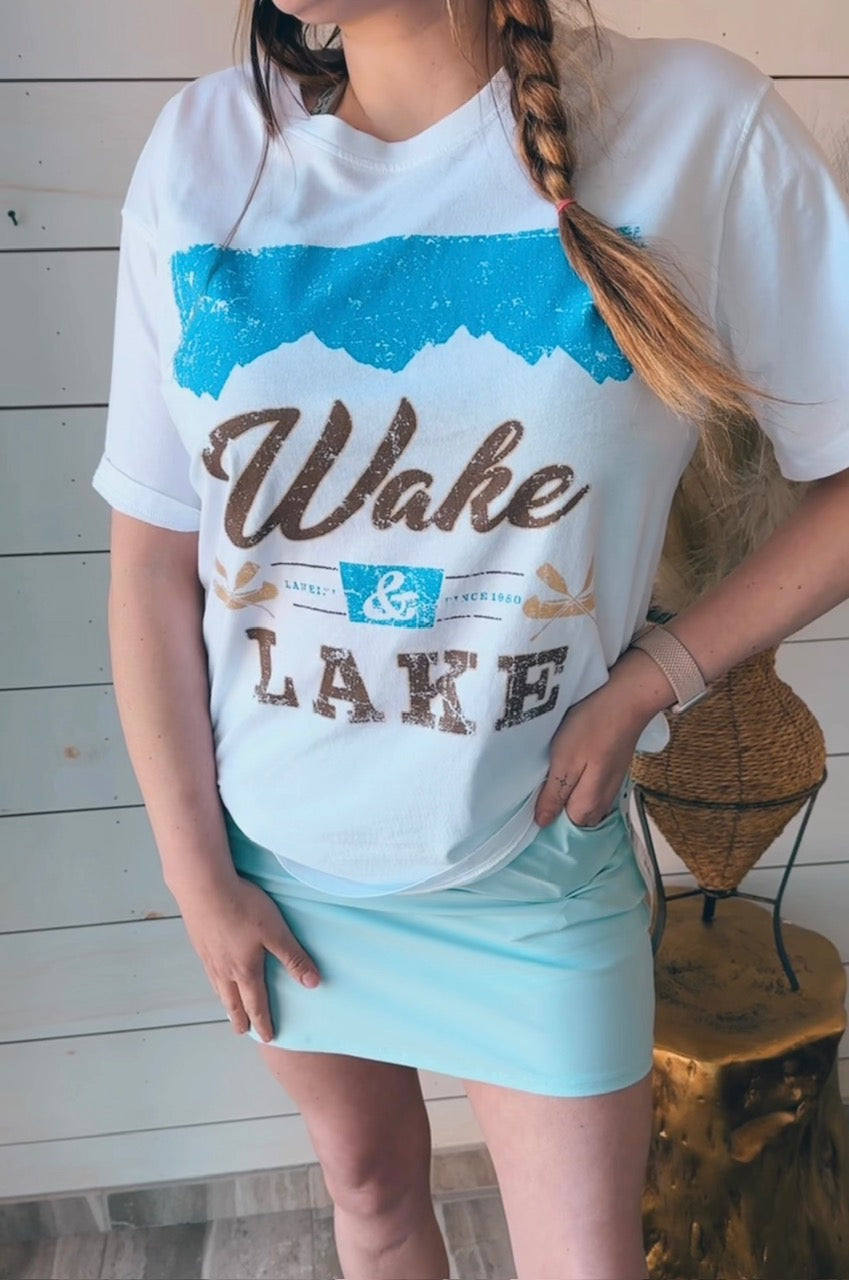 Wake & Lake Vintage Graphic Tee