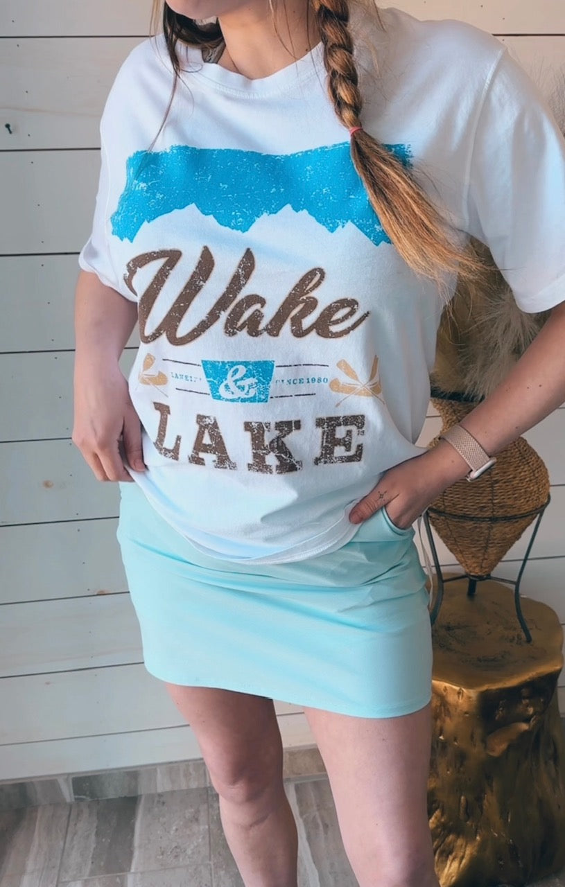 Wake & Lake Vintage Graphic Tee