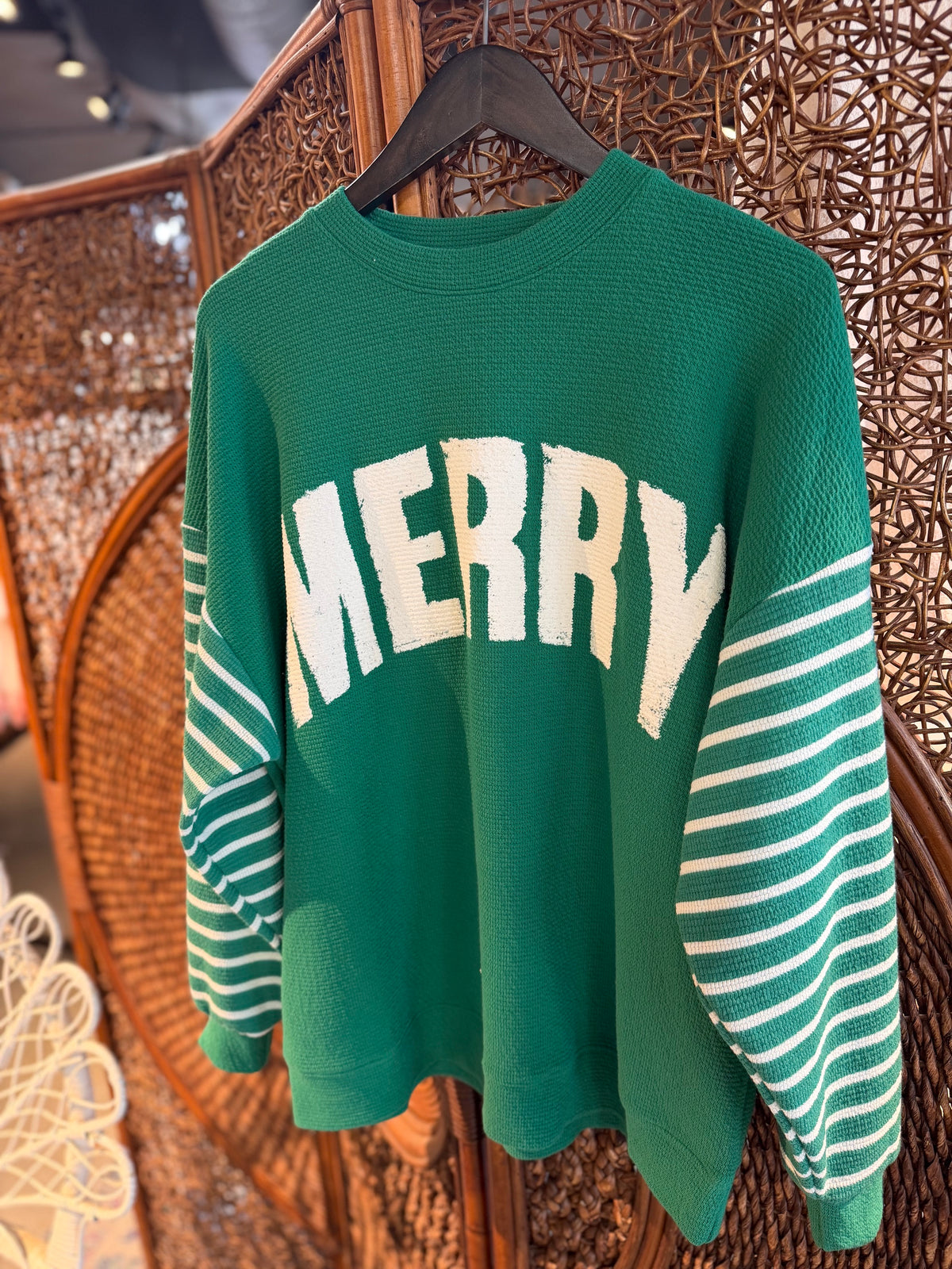Merry Candy Cane Stripe Sweater