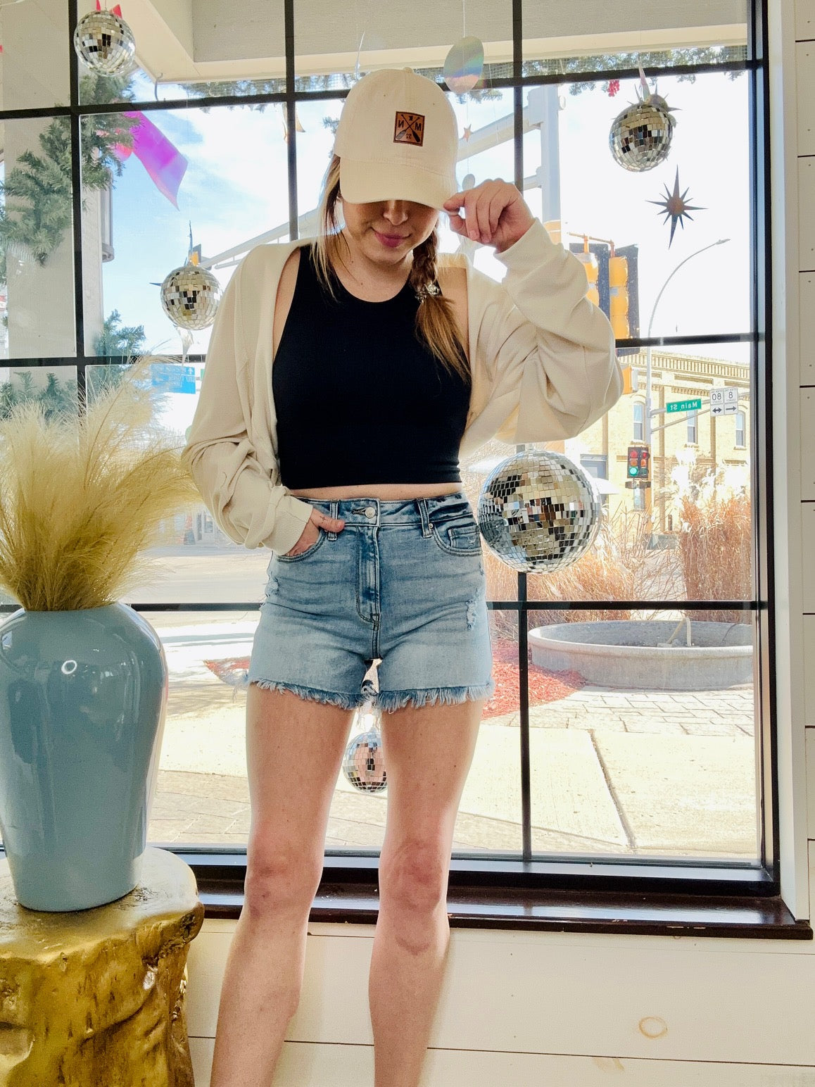 Soraya Frayed Hem Denim Shorts- 2 Colors! - North Threads