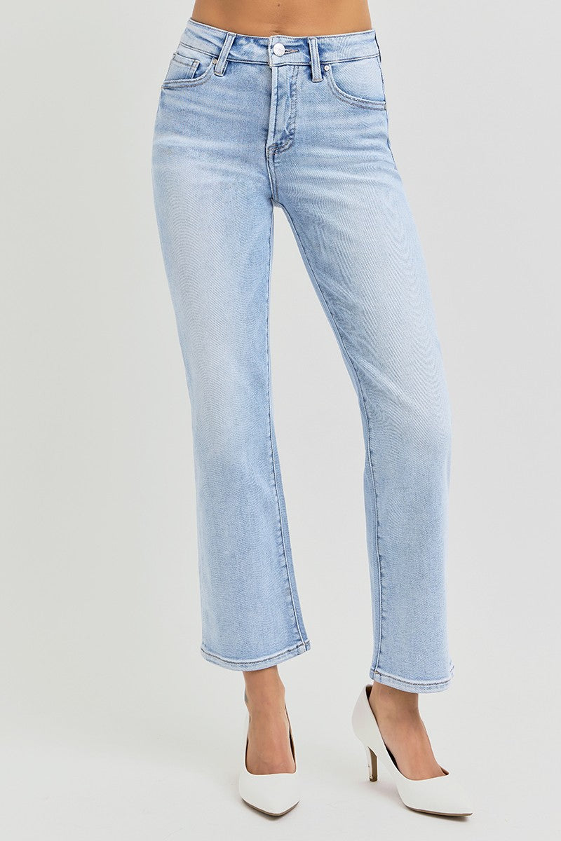 Risen Jeans Tummy Control Crop Straight Jeans
