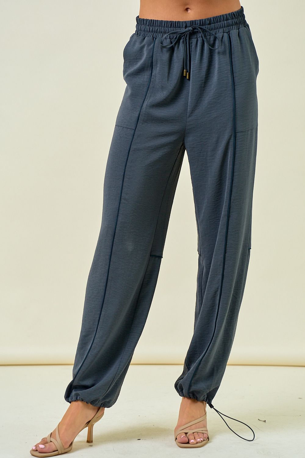 Stretch Satin Joggers