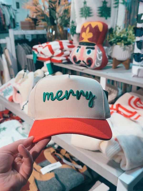 Merry Embroidered Hat