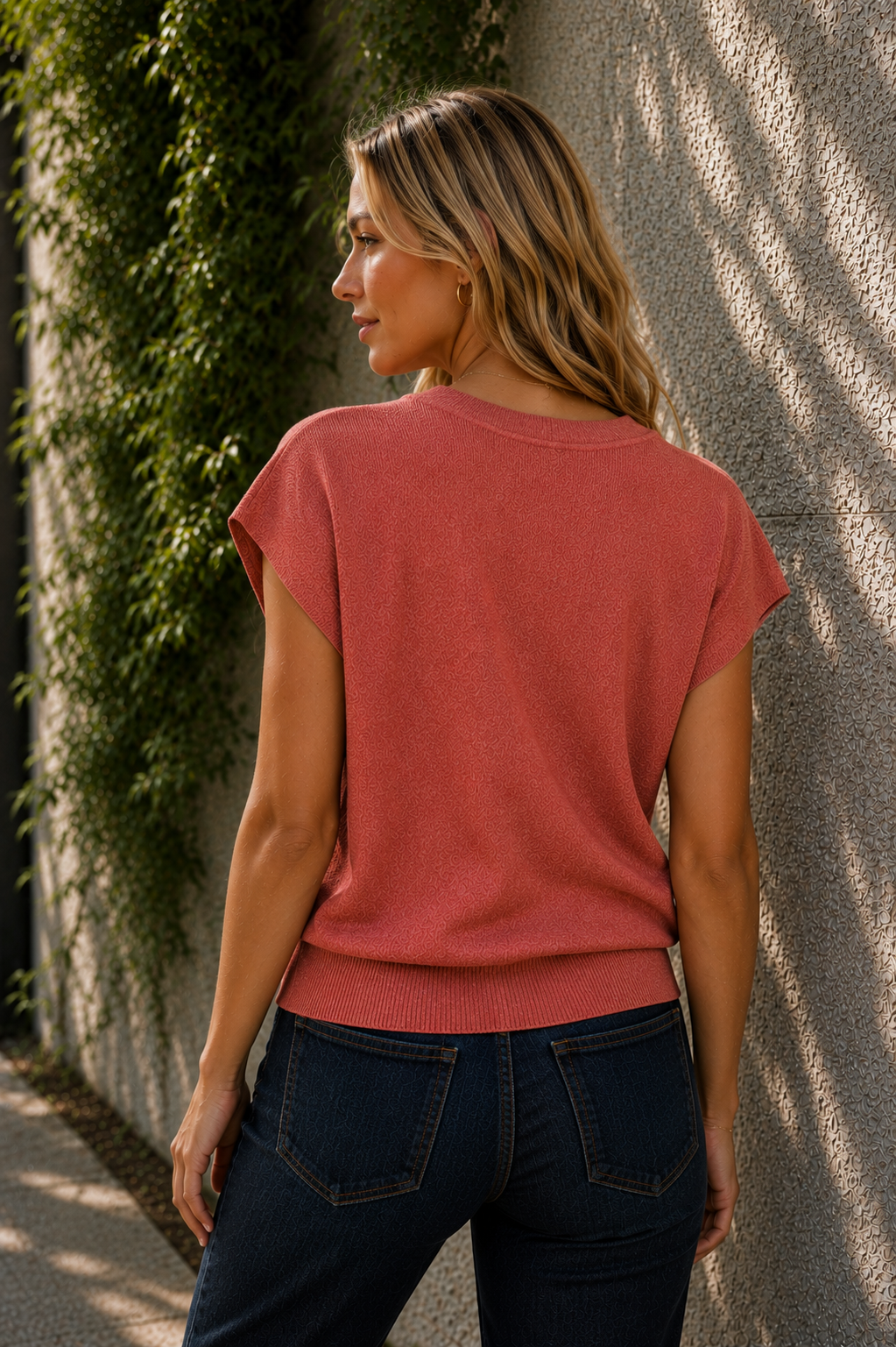 Dolman Sleeve Knit Sweater