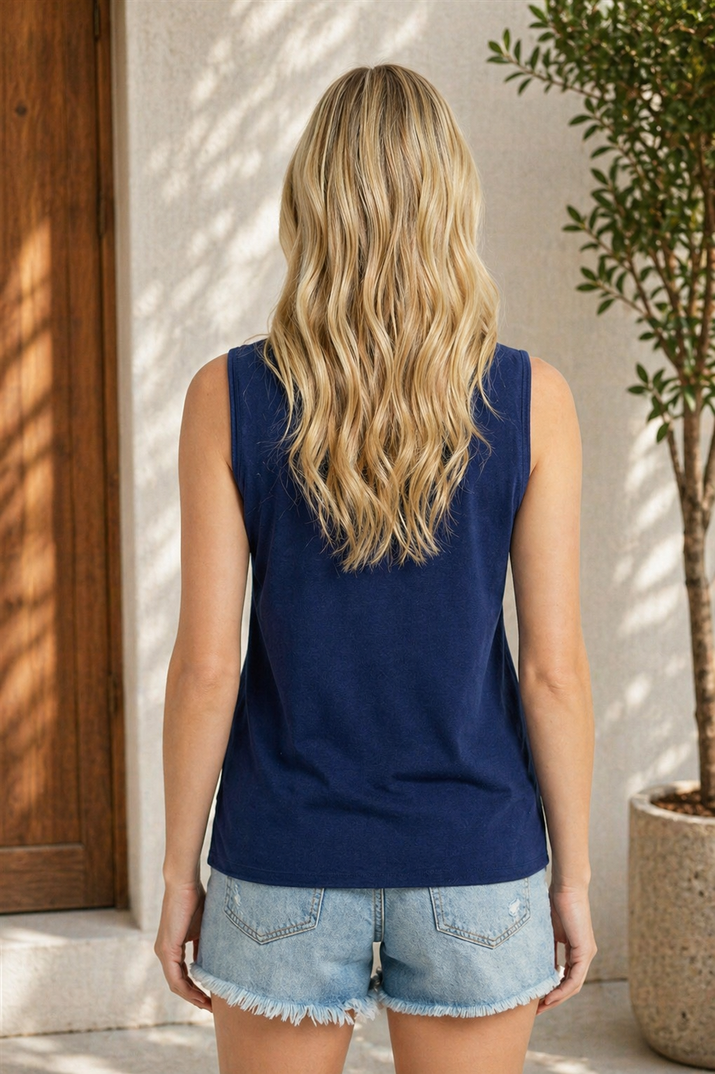 Sleeveless Knit Sweater Top