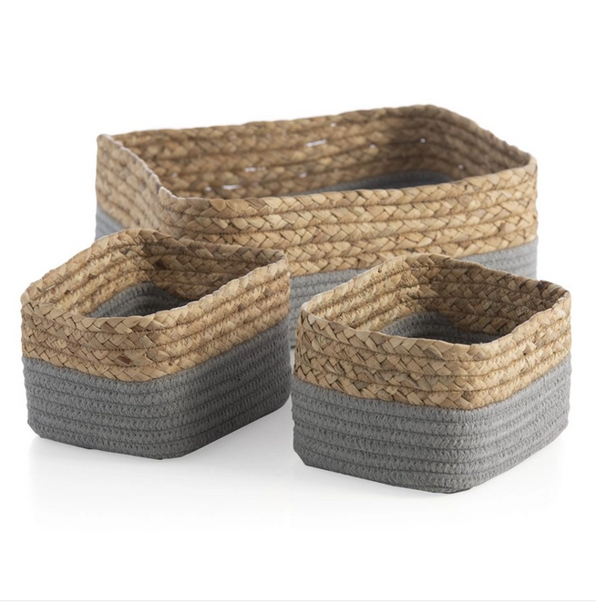 Assorted Set Of 3 Dalton Organizer Baskets.